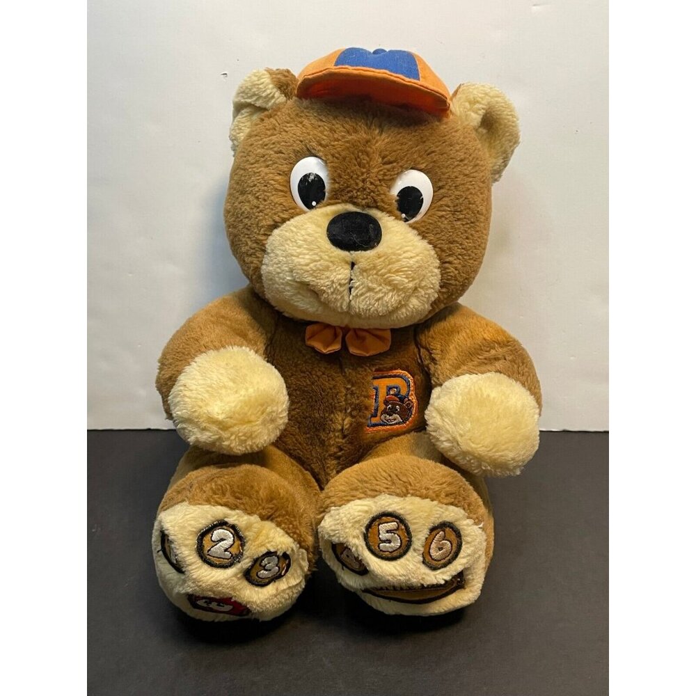 Little Red Riding hood 9 1/2" plush bear stuffed animal toy brown